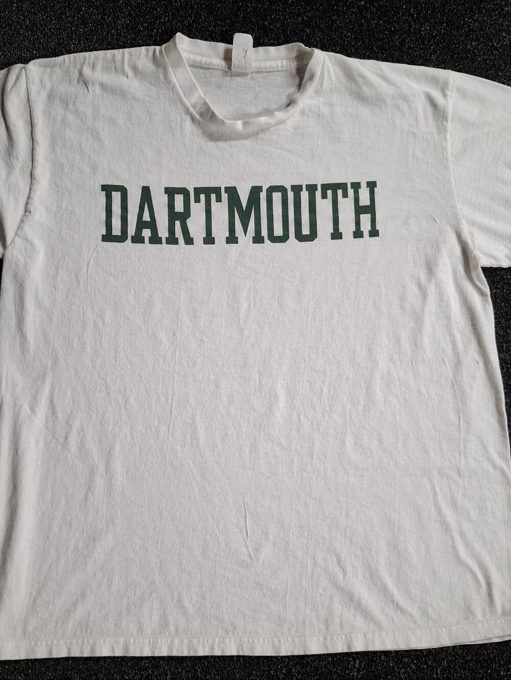 Vintage Dartmouth College White T-Shirt Green Lettering Made in USA  Size XL - Picture 4 of 4